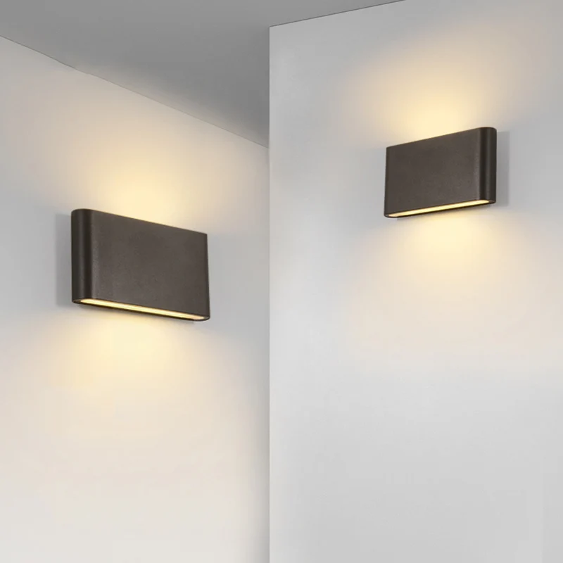 6W 12W 20W LED Outdoor Waterproof Wall Lamp Indoor Bedroom Living Room Balcony Wall Light Home Lighting Aluminum Wall Sconce