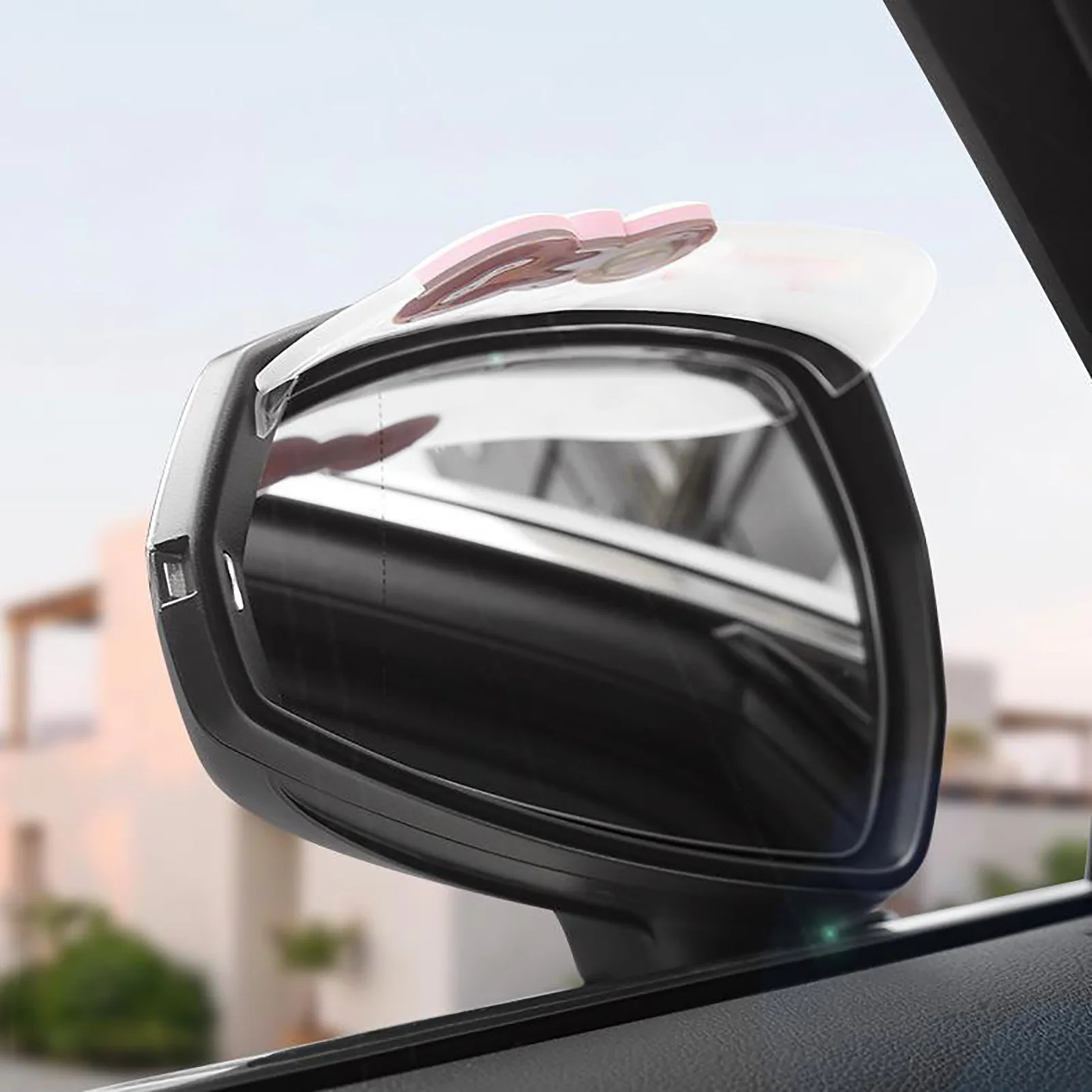 Rear View Mirror Rain Block Cartoon Cute PVC Wing Mirror Eyebrow Cover Trim Side Rearview Side Water Block