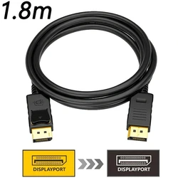 Premium 4K DisplayPort to DisplayPort Cable - 1.8m Male - to - Male - 4K 60Hz (DP to DP)