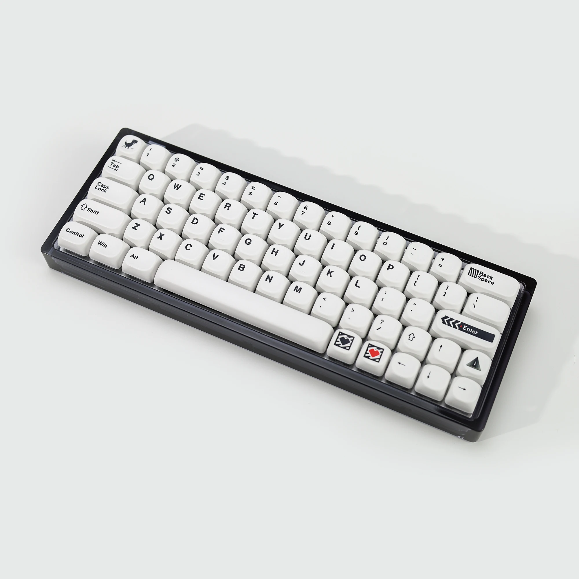 KBDiy GMK 미니멀 키캡 KOA 프로필 화이트 테마 미니멀리스트 스타일 PBT 키캡 체리 MX 스위치 60 기계식 키보드 게임용