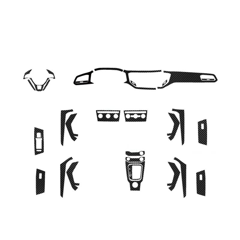 

Carbon Fiber for VOLKSWAGEN VW T-Roc T Roc Car Film Interior Stickers Center Console Gear Dashboard Air Door Handle Lift Panel