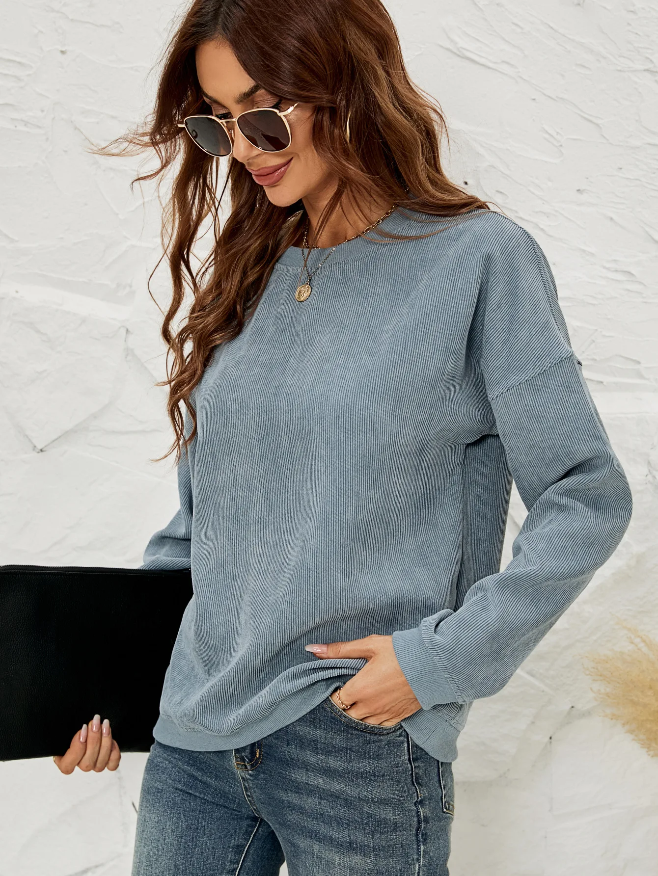 

Women Autumn Hoodies Winter Corduroy Comfy Sweatshirts Women Casual Pullovers Solid Tops Clothes Lady Streetwear 2023 Bluzy