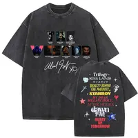 The Weeknd XO Tour 2025 Vintage lavé t-shirt hommes femmes Pop musique à manches courtes T-Shirts Rap Hip Hop gothique vêtements T-shirts 3