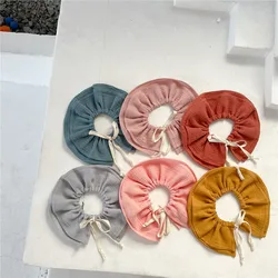 INS Baby Spring and Autumn Cotton Gauze Saliva Towel Newborn Bib 360 Degrees Milk Spilt Prevent Lace-up