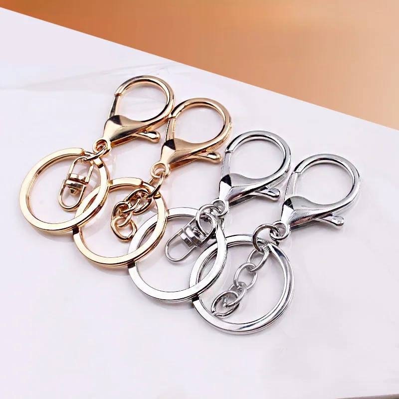

Silver Gold Metal Keyring Keychain Split Ring Key Holder Rings Women Men DIY Key Chains Key Ring Accessories 1pcs