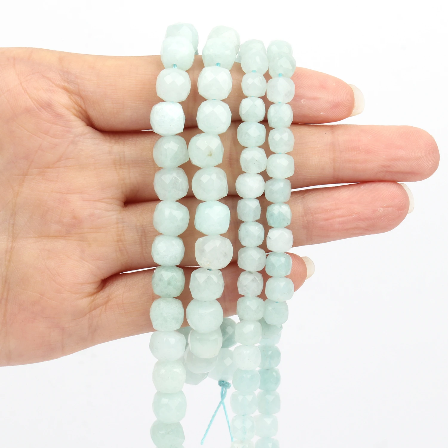 

6mm 8mm Natural Faceted Nephrite Jade Beads Loose Spacer Beads Handmade For Jewelry Making Diy Bracelet Necklace Accessories