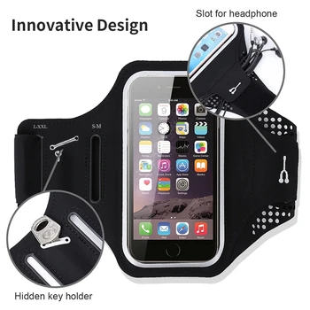 Running Armbands For Xiaomi iPhone 17 16 15 14 13 12 Pro Max Samsung Oppo Huawei Honor Outdoor Sports Arm Band Phone Pouch Bag
