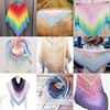 300g Cake Gradient Color Crocheted Shawl Blanket DIY Hand Knitted Cotton Blended Yarn 3