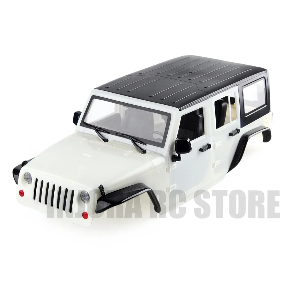 RC Car Accessories INJORA Unassembled 12.3inch 313mm Wheelbase Body Car Shell for 1/10 RC Crawler Axial SCX10 & SCX10 II 90046 90047 Jeep Wrangler