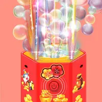 Firework Bubble Machine Lights Sounds Bubble Firework Blaster Bubble Party Favors New Year Toy Outdoors Activity Easter Birthday 2