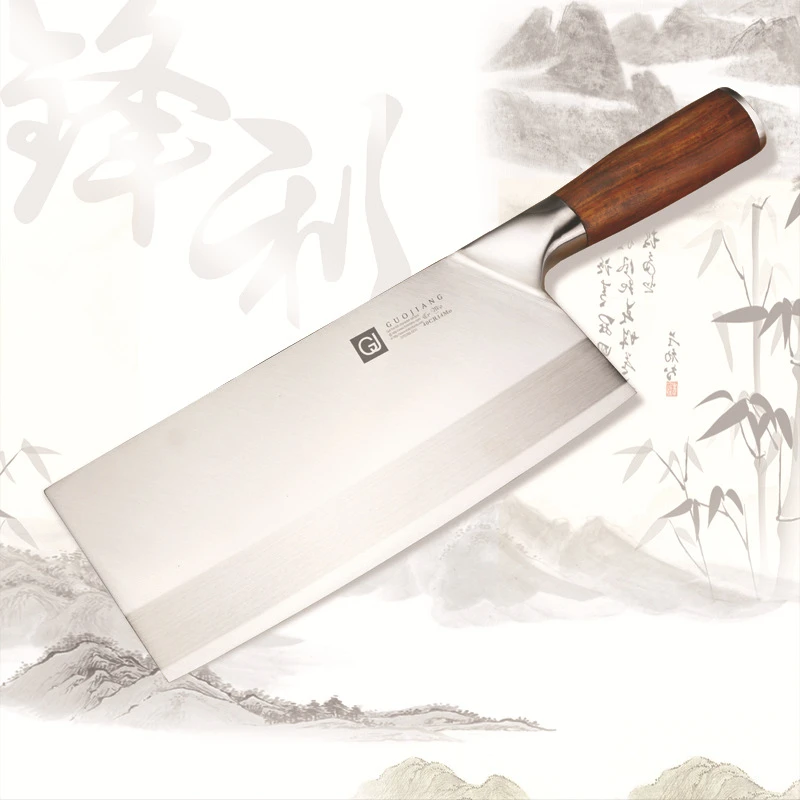 Tolk 鍔 Een bezoek aan grootouders Shuoji Populaire Chef Messen Roestvrij Staal Vleesmes Vlees Kip Groente  Beste Chinese Cleaver Koken Bestek 4Cr13mov|Keukenmessen| - AliExpress