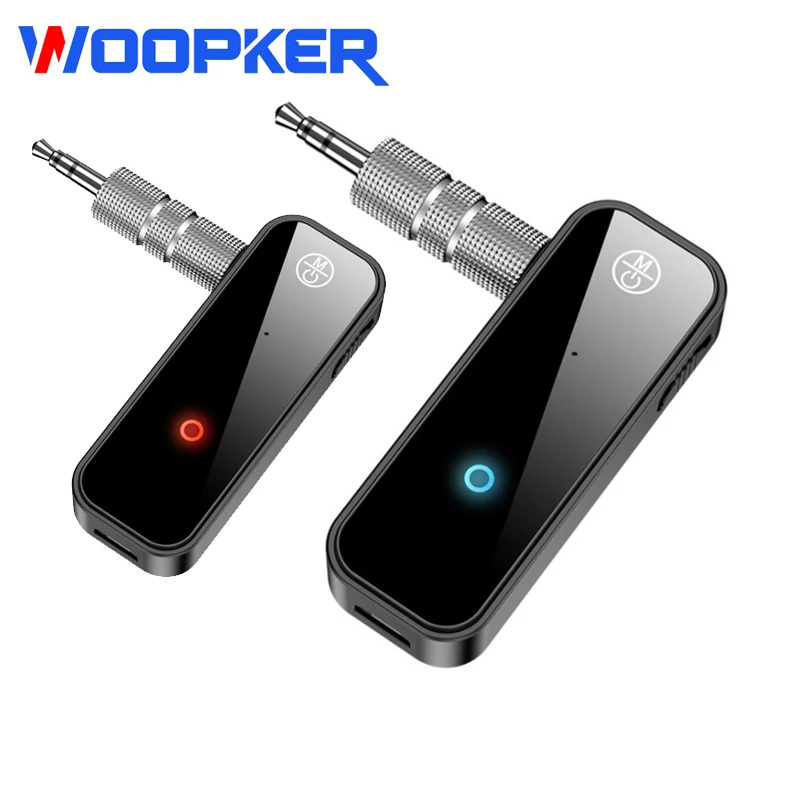 

Bluetooth 5.0 Transmitter Receiver 2 in1 Jack Wireless Adapter 3.5mm Audio AUX Adapter for Projector TV box Handsfree Headset