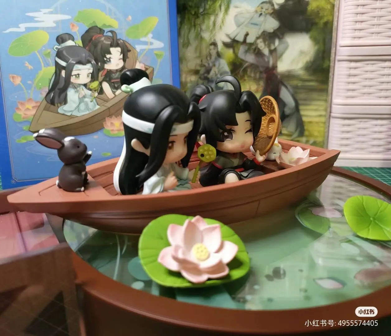 

Оригинальная фигурка МО дао Лянь Ву Чжоу Син ЦЗУ Ши Вэй усян Lan Wangji аниме подвеска Q-версия Подвеска для ночной светильника коллекционная игрушка
