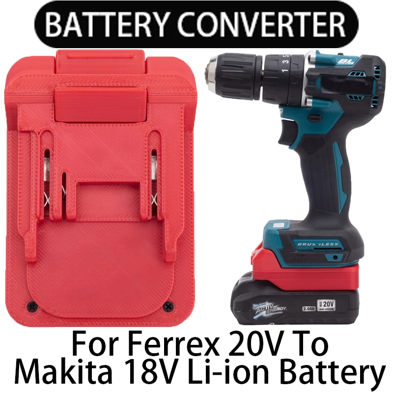 Makita Drill 18v Red Battery Battery Adapter/Converter For Makita