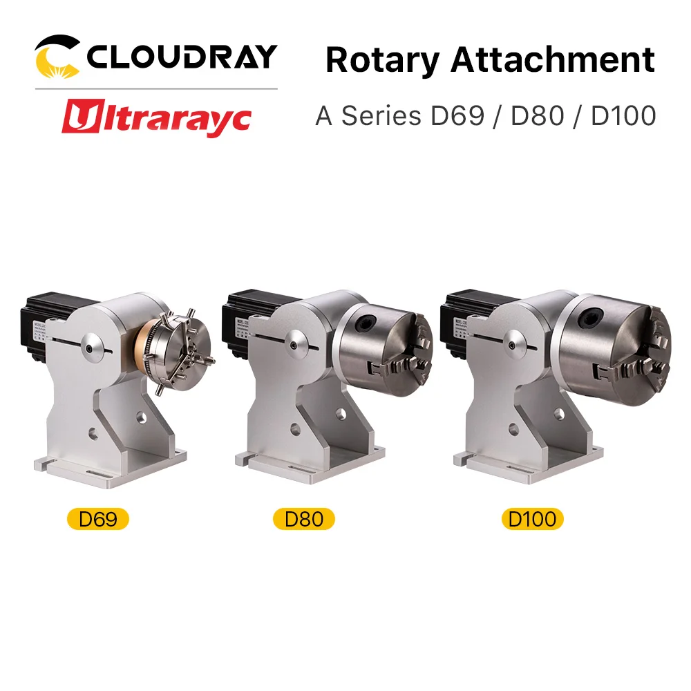 Rotary worktable Ultrarayc Rotary Attachment Dia.69/80/100mm Device Fixture Gripper Three Chuck Rotary Worktable for Laser Marking Parts Machine