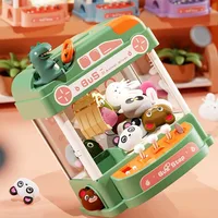 Children Toys Baby Clip Machine Coin Operated Game Console with Music Small Sized Stuffed Toy Game Equipment Puzzle Game Console 2