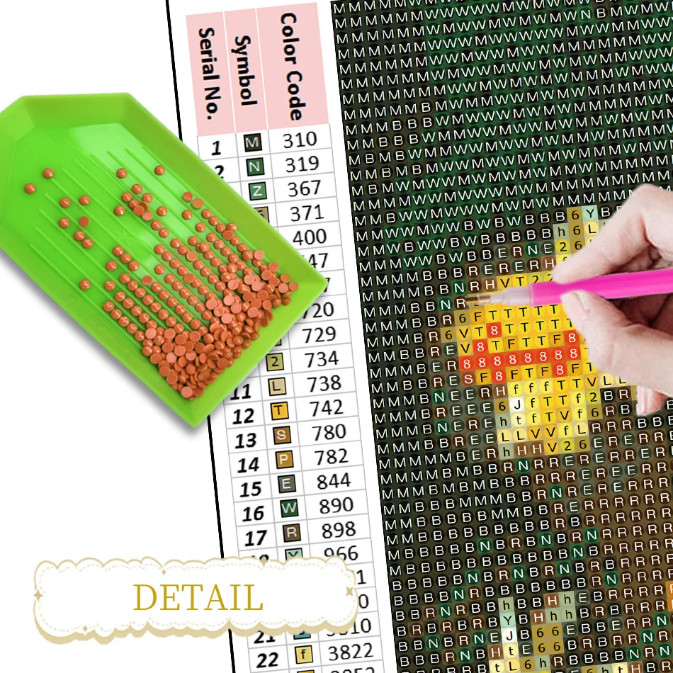 루오포티 소녀와 해바라기 5D 다이아몬드 페인팅 키트 성인용 벽 장식 DIY 공예 꽃 풀 라운드 다이아몬드 아트 키트 거실용