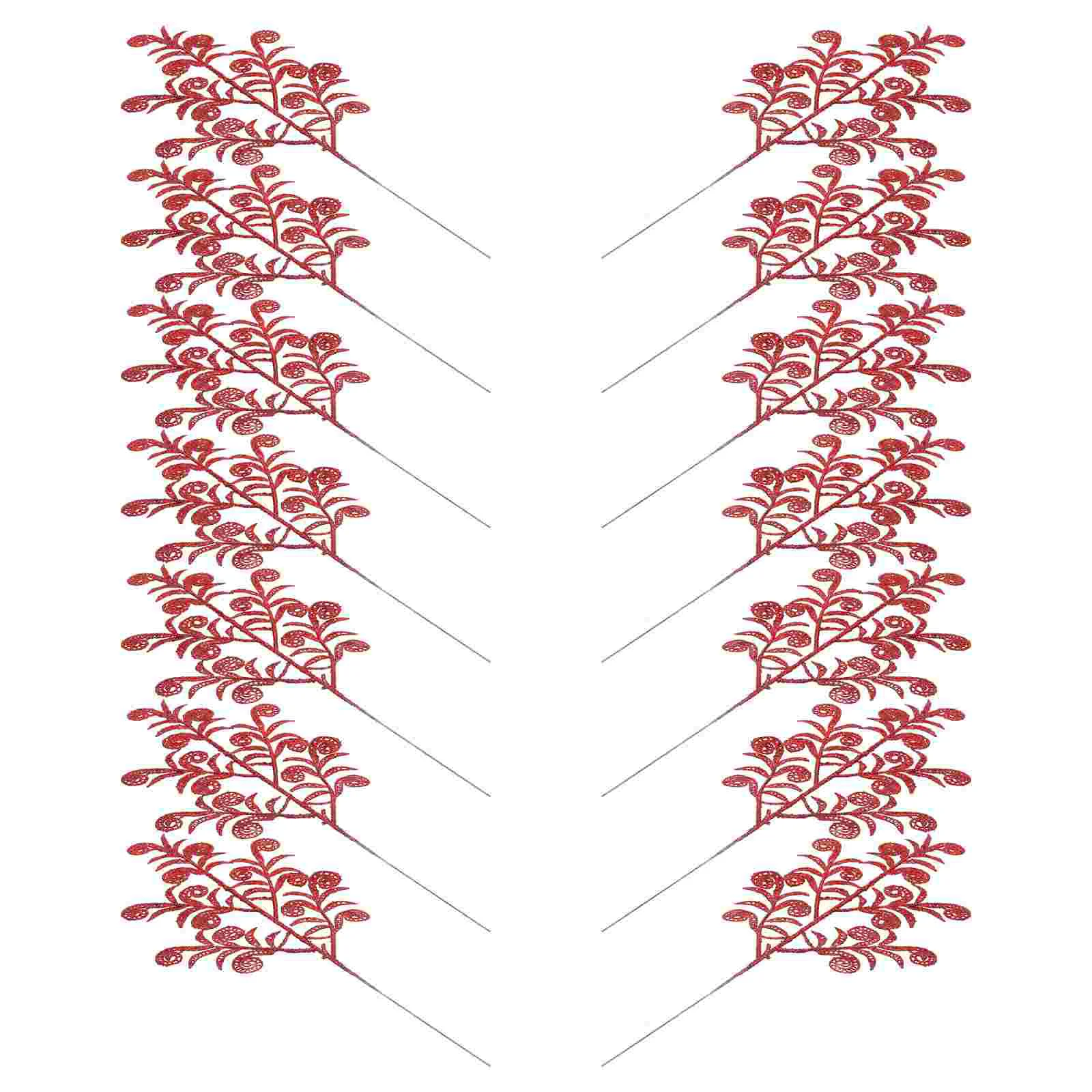 

14pcs Party Layout Fake Plant Artificial Plant DIY Craft Plant Decors Xmas Tree Decors