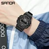 Sanda 6068ZSK WATCH FEMALE ELECTRONIC WATCH Middle School Student Sports Personality Trend Double Watch Temperament Watch 2