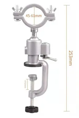 Electric Grinder Electric Drill Universal Rotating Fixed Bracket Vise Shelf 6