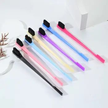 Spazzola Antistatica 2-in-1 per Bordi dei Capelli, Strumento di Styling con Pettine, Speciale per Parrucche di Capelli Veri