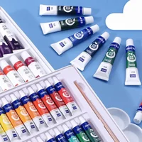 Watercolor Paint Set in Tubes Art Gouache Pigment 5ml 12/18/24/36 Colors for Art Student Painters Beginners 2