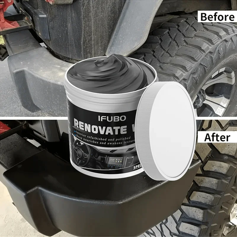 Multi-purpose automotive interior renovation wax plastic parts repair agent, tire protection agent, whitening agent, sponge 4