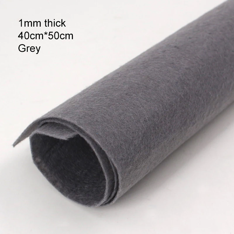 Premium 1mm Thick Square Felt Cloth for DIY Sewing, Crafts, and Home Decoration (40 x 50cm)