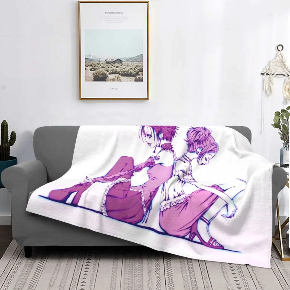 

3 Print Hey Nana Pattern Blanket Flannel Decoration Anime Cartoon Portable Warm Blanket Bed Outdoor Bedding