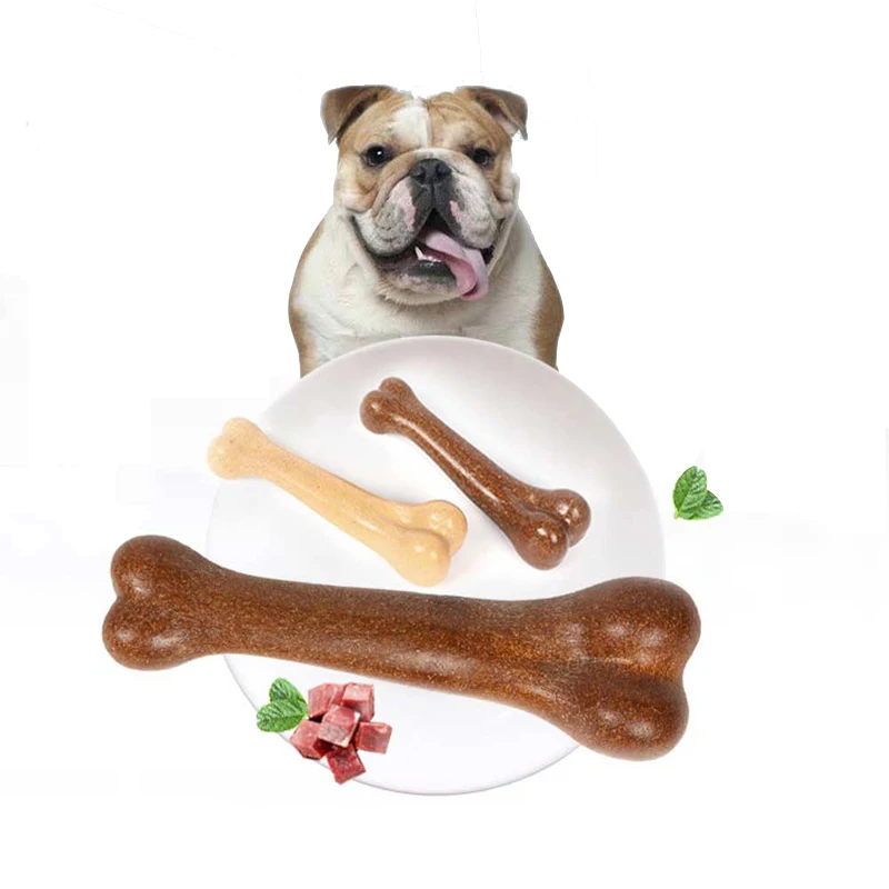 Dog Molar Toy Simulation Big Stick Bone Beef Flavor Solid Grind Teeth Interactive Training Food-grade PP |