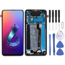 Ensemble complet écran LCD et numériseur, avec châssis, pour Asus Zenfone 6 ZS630KL I01WD=