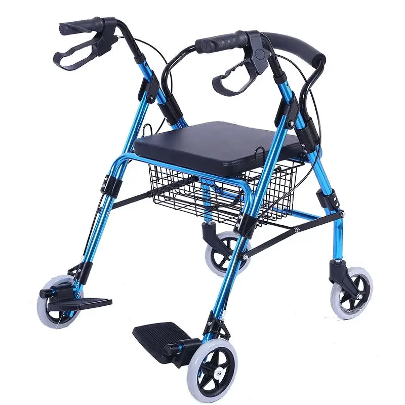 Super Settembre Disabili Anziani Pieghevole Shopping Passeggino Shopping Rollator Walkers