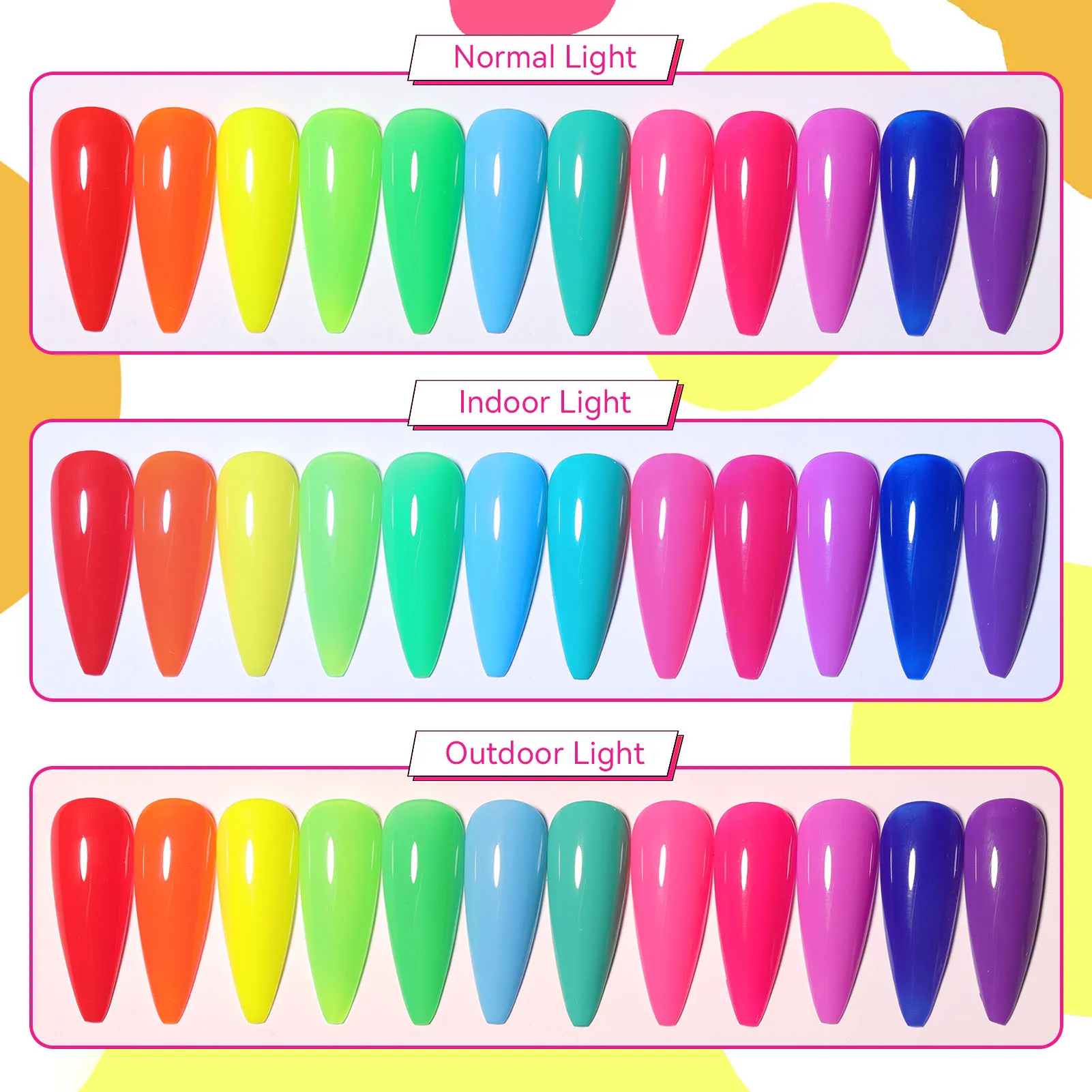 LILYCUTE 12-Color Macaron Collection Gel Nail Polish Set