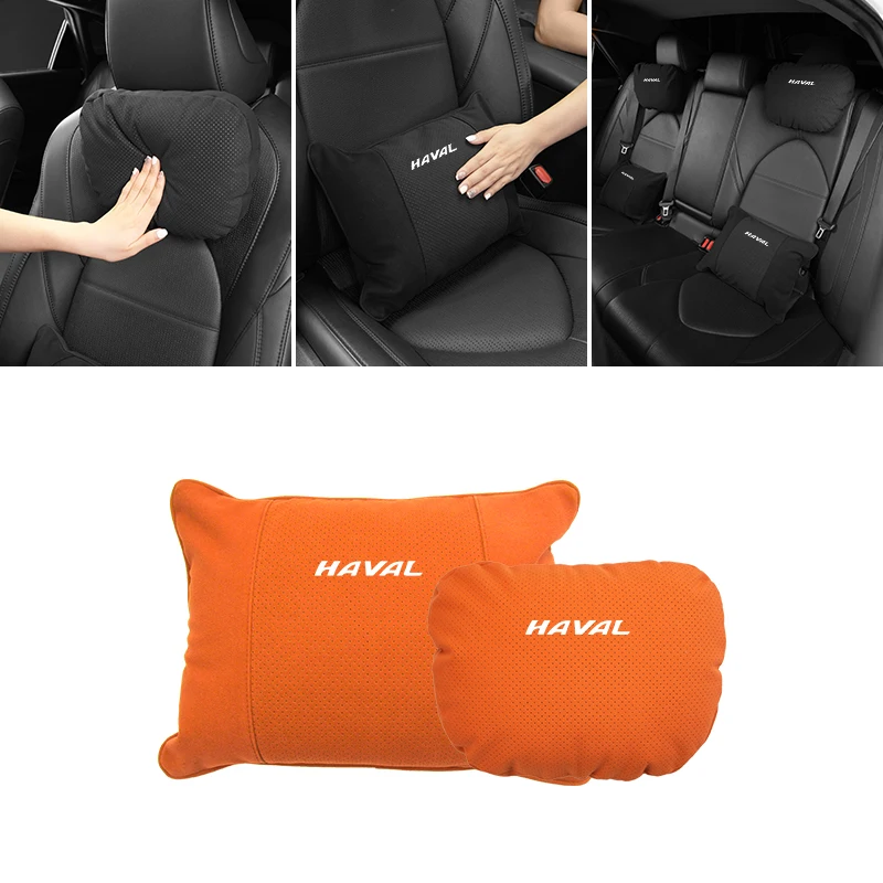 Car Lumbar Pillow Waist Support Seat Backrest Neck Headrest Cushion For Great Wall Haval F7 H6 H2 H3 H5 H7 H8 H9 M4 F7X F7H H2S