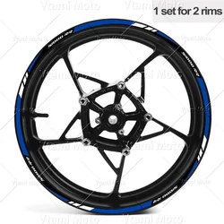 Reflective Waterproof Motorcycle Wheel Stickers Rim Decals (F 17 Inch)