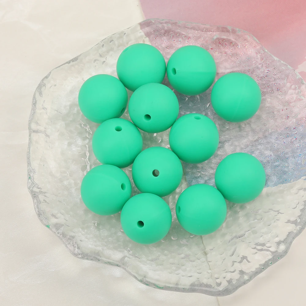 Cordial Design 100Pcs 12/15MM Choose/Silicone Material Beads/Baby Edible Beads/Chewable/Jewelry Accessories/DIY Making Findings - cordial