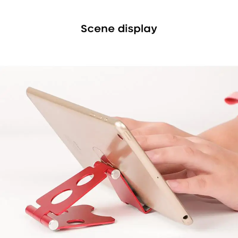 조정 가능한 알루미늄 태블릿 스탠드, iPad 접이식 태블릿 데스크탑 거치대 스탠드, 가방 포함 지지대