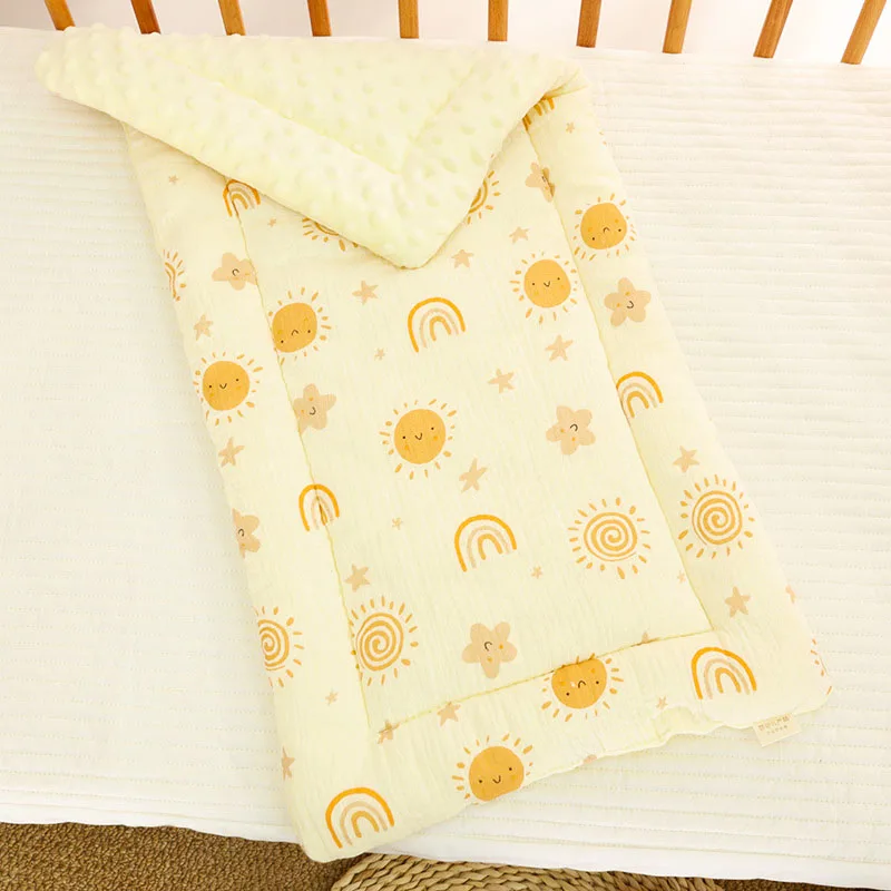 Cartoon Bear Infant Stroller Cushion – Soft Cotton Newborn Seat Pad and Mattress