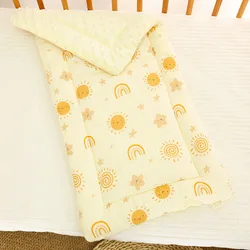 Cartoon Bear Infant Stroller Cushion - Soft Cotton Newborn Seat Pad and Mattress (Sun)