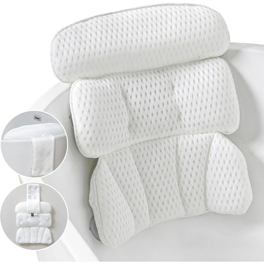Luxury Bath Pillow for Neck and Back Support