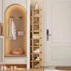 Bamboo Shoe Rack Multi-Layer Stackable Shoe Organizer Wall Corner Storage Racks Space Saving Shoes Cabinet Diy Storage Shelves 3