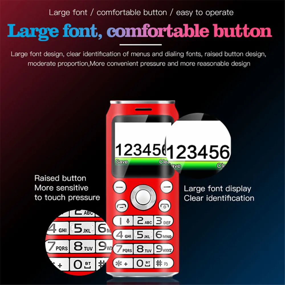 SATREND K8 Fashion Mini Mobile Phone Cola Shape Dual SIM Telefone MP3 Call Recording 1.0'' Pocket Smallest Size Cellphone
