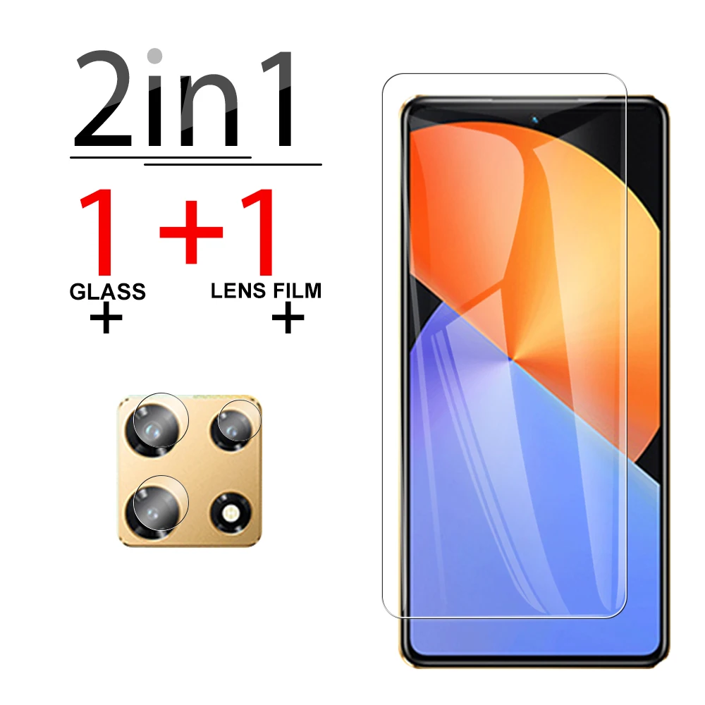 

2 в 1 прозрачное Защитное стекло для Infinix Note 30 Pro 2023 note30 30pro защита для экрана объектива note30pro закаленное стекло 6,67 дюйма