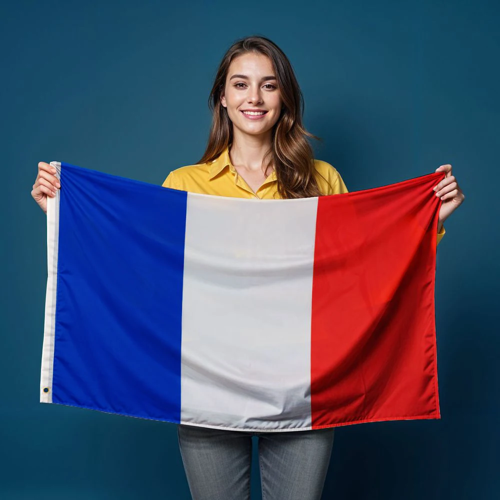 France flag 90*150cm Hanging blue white red fra fr french Polyester Banner Decoration