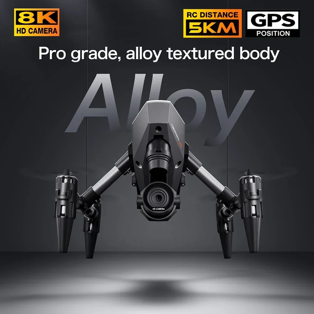 XD1 Drone Professional 8K Dual Camera 5G GPS WIFI Height Maintaining Four Sides Obstacle Avoidance RC Mini helicopter Boys Toys
