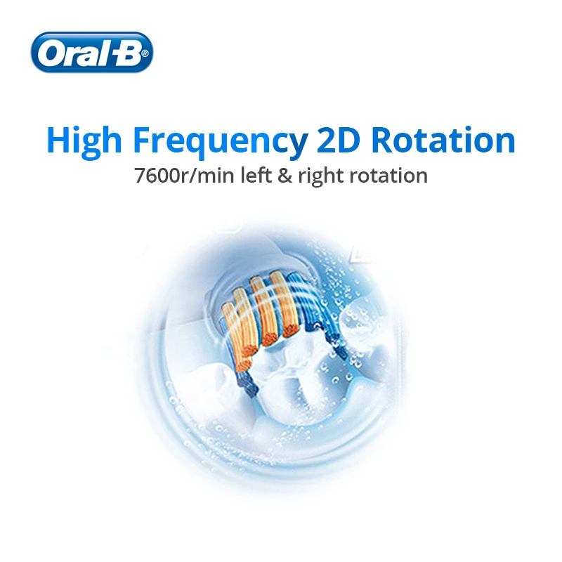 Oral B Electric Toothbrush 5010 Model Left-right Rotation Clean Teeth Remove Plaque Waterproof Adult Teeth Brush