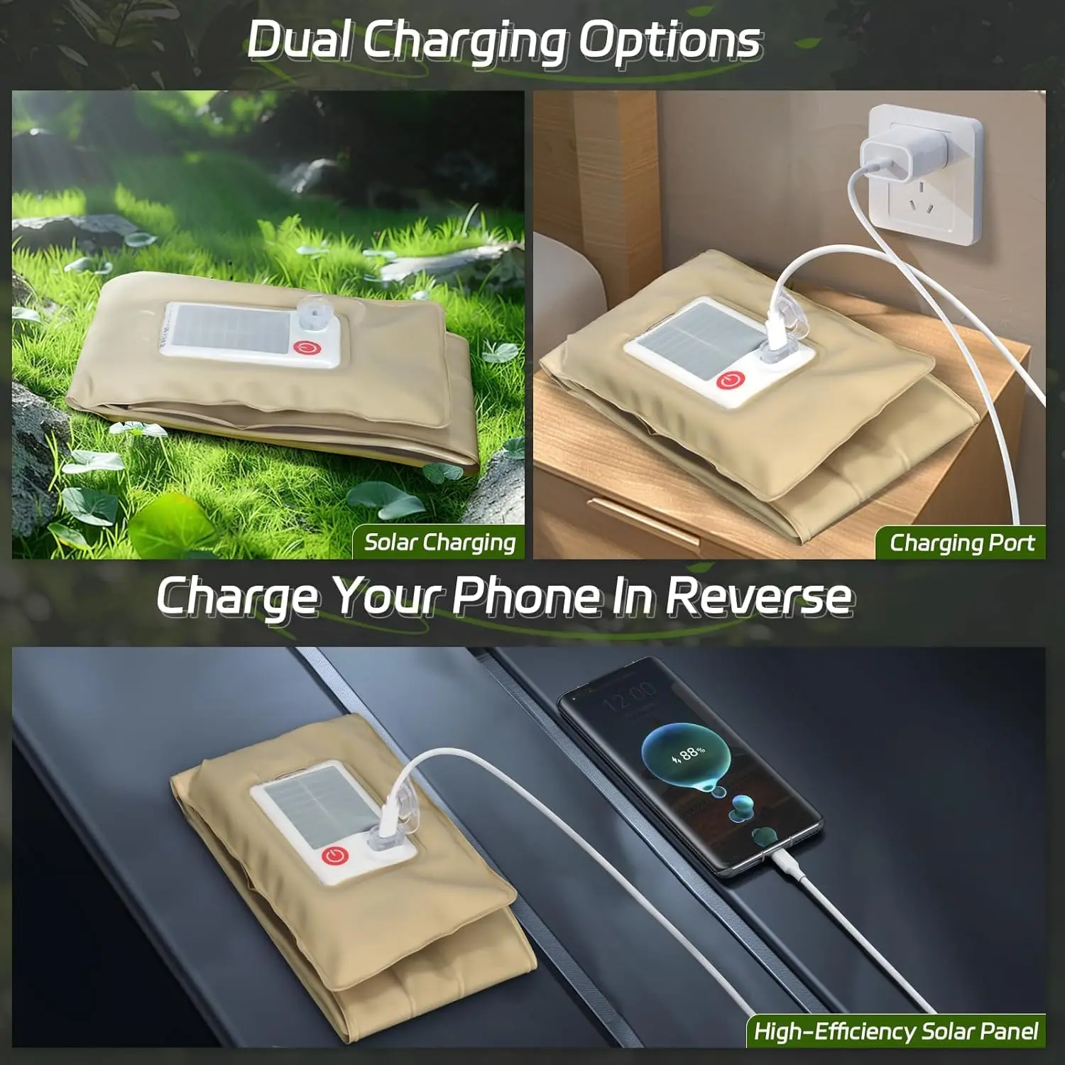 Solar Folding Camping Lantern – 2000mAh Portable Light 5