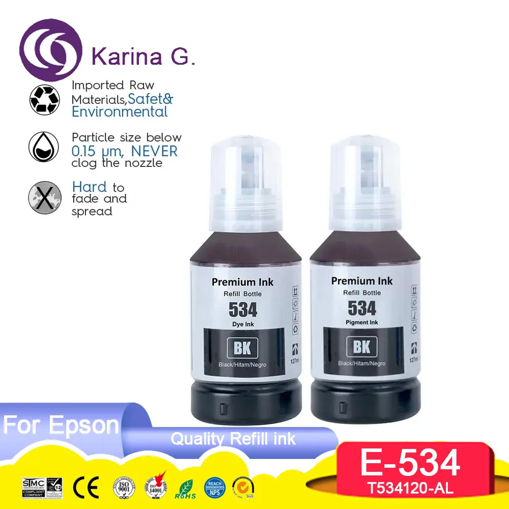 534 T534 T534120-AL Premium Compatible Color Water Based Bottle Refill DGT Tinta