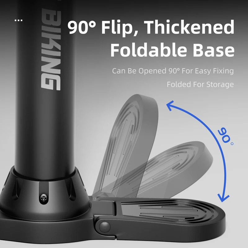 WEST BIKING Bike Pump 120PSI Portable Labor-Saving Air Pump For Motorcycle Car E-Bike AV/FV Inflator MTB Road Bike Accessories