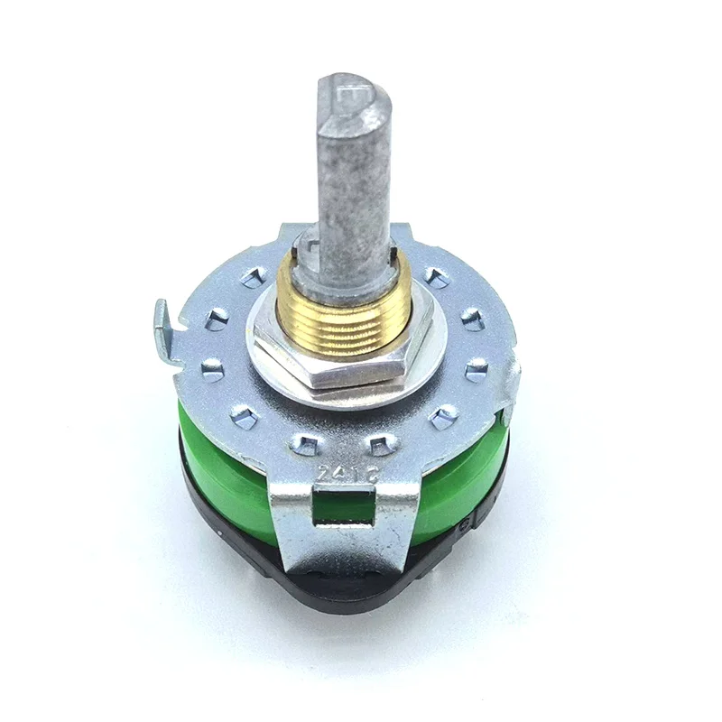 1 pcs SRRM1C7800 ALPS Rotary Band switch 4 pole 12 position audio signal switching switch Half shaft 20mm